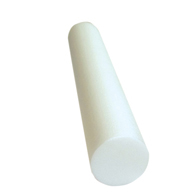 CanDo 30-2100 PE Foam Roller, White, 6" x 36", Round