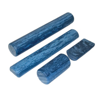 CanDo 30-2211 EVA Foam Roller, Blue, Extra Firm, 6" x 12", Half Round