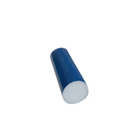 CanDo 30-2236 PE Foam Roller, TufCoat Finish, Blue, 4" x 12", Round
