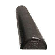 CanDo 30-2292 Composite Foam Roller, Black, Extra Firm, 6"x18", Half Round