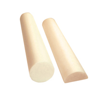 CanDo 30-2330 Antimicrobial PE Foam Roller, Beige, 6" x 36", Round