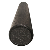 CanDo Composite Foam Roller, Black, Extra Firm, 6" Dia. - Round and Half Round