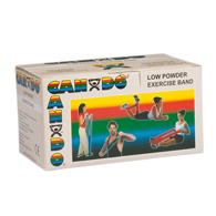 CanDo Low Powder Exercise Bands - 6 yd Rolls