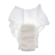 Simplicity Cardinal 1845-Simplicity Unisex Adult Disposable Underwear, Moderate Absorbency, White, Large, 44 to 54 (BG/18)