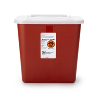 Sharps-A-Gator Cardinal 31142222-Sharps-A-Gator Sharps Container, 2 gal, 10-1/4 x 7 x 10-1/2 in, Receptacles (CS/20)