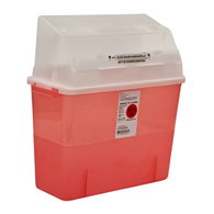 GatorGuard In-Room Cardinal 31323333-GatorGuard In-Room Sharps Containers, 2 gal, 8-3/4 x 12-1/4 x 12-1/4 in (EA/1)