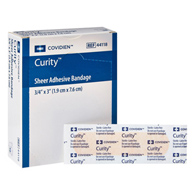 Cardinal 44118 Curity Sheer Adhesive Strip, 3/4 x 3 in, Sterile (CS/3600)