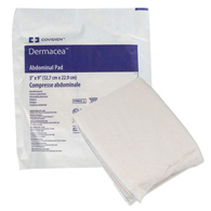 Dermacea Cardinal 6196D-Dermacea Abdominal Pad, 5 x 9 in (CS/880)