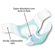 Wings Super Cardinal 67093-Wings Super Maximum Absorbency Incontinence Brief, 2XL, Adult Briefs & (BG/12)
