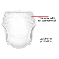 Curity Cardinal 70073A-Curity Youth Pants, Unisex, Disposable, Tear Away Seams, Overnight & Training Pants (BG/17)