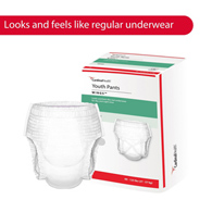 Curity Cardinal 70074A-Curity Youth Pants Unisex, Disposable, Tear Away Seams, Large, Heavy Absorbency, 60 to 125 lb (BG/14)