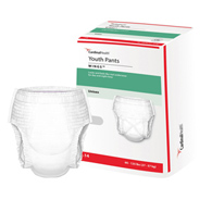 Curity Cardinal 70074A-Curity Youth Pants Unisex, Disposable, Tear Away Seams, Large, Heavy Absorbency, 60 to 125 lb (BG/14)