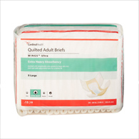Wings Ultra Cardinal 77075-Wings Ultra Quilted Extra Heavy Absorbency Incontinence Brief, Extra Large (BG/15)