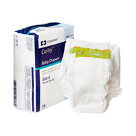 Curity Cardinal 80058A-Curity Unisex Baby Diapers, Heavy Absorbency, Disposable, Size 6, 35+ lb, Baby Diapers (CS/144)