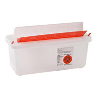 Cardinal 85121 In-Room Sharps Container, 1.25 gal, 11 x 10-3/4 x 4-3/4 in (CS)