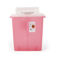 Cardinal 8537SA SharpStar In-Room Sharps Container, 3 gal, 16-1/2 x 13-3/4 x 6 in (CS)