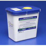 Cardinal 8820 PharmaSafety Pharmaceutical Waste Container, 2 gal, 10 x 10-1/2 x 7-1/4 in (CS)