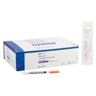Magellan Cardinal 8881892910-Magellan 1 mL Insulin Syringe with Needle, 29 Gauge, -1/2 in Needle Length, Syringes (BX/50)