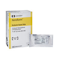 Xeroform Occlusive Cardinal 8884433301-Xeroform Occlusive Xeroform Petrolatum Impregnated Dressing, 1 x 8 in (CS/200)