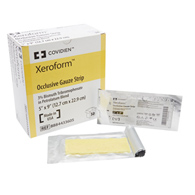 Cardinal 8884433605 Xeroform Occlusive Petrolatum Impregnated Dressing, 5 x 9 in (BX/50)