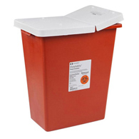 Cardinal 8933 SharpSafety Sharps Container, 12 gal, 18-3/4 x 18-1/4 x 12-3/4 in (CS)