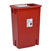 SharpSafety Cardinal 8935-SharpSafety Multi-purpose Sharps Container, 12 gal, 18-3/4 x 18-1/4 x 12-3/4 in (CS/10)