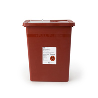 Cardinal 8980S SharpSafety Sharps Container, 8 gal, 17-3/4 x 11 x 15-1/2 in (CS)