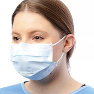 Cardinal Health Cardinal AT71021M-Procedure Mask Cardinal Health ASTM Level 1 Earloops One Size Fits Most (CS/500)