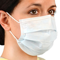 Cardinal Health Cardinal AT7511M-Procedure Mask Cardinal Health ASTM Level 1 Earloops One Size Fits Most (BG/50)