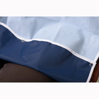 CareActive 9988-0-LBL Terry/Waterproof Crumb Catcher Bib-Light Blue