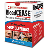 BleedCEASE Carencease-CAT-BC-25-CS Nosebleed Treatment, Hemostatic Agents (CS)