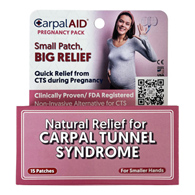 Carpal AID Patch Pregnancy Carpal AID SMP15PK-CarpalAid Patch Pregnancy Hand-Based Carpal Tunnel Support, Small (PK/15)
