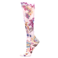 Celeste Stein Womens 18" Trouser Sock-Tropical Paisley