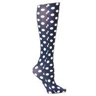 Celeste Stein Womens 18" Trouser Sock-Navy Reverse