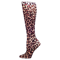 Celeste Stein Womens 18" Trouser Sock-Hairy Leopard