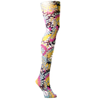 Celeste Stein Womens Tights-Regular-Purple Peacock