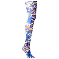 Celeste Stein Womens Tights-Queen-Blue Wild Link