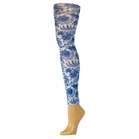 Celeste Stein Womens Leggings-Regular-Navy Paris