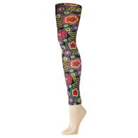 Celeste Stein Womens Leggings-Queen-Black Vogue