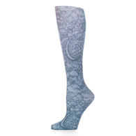 Celeste Stein Womens 10" Ankle Sock-Midnight Lace