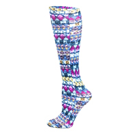 Celeste Stein Womens 10" Ankle Sock-Emerald Dazzle