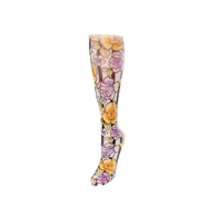 Celeste Stein Womens 10" Ankle Sock-Roses N Stripes