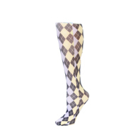 Celeste Stein Womens 10" Ankle Sock-Pastel Abstract