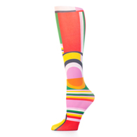 Celeste Stein Womens 10" Ankle Sock-Art Deco