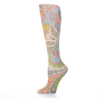 Celeste Stein Womens 10" Ankle Sock-Turquoise Calypso