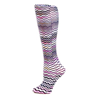 Celeste Stein Kids 15" Knee Sock-Pastel ZigZag
