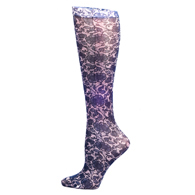 Celeste Stein Kids 15" Knee Sock-Navy Lace
