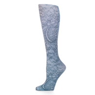 Celeste Stein Womens 15-20 mmHg Compression Sock-Midnight Lace