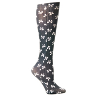 Celeste Stein Womens 15-20 mmHg Compression Sock-Regular-Bows