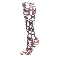 Celeste Stein Womens 15-20 mmHg Compression Sock-Coffee
